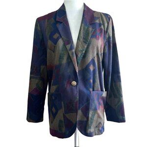 Toby Vintage 90s Abstract Art Oversized Jacket